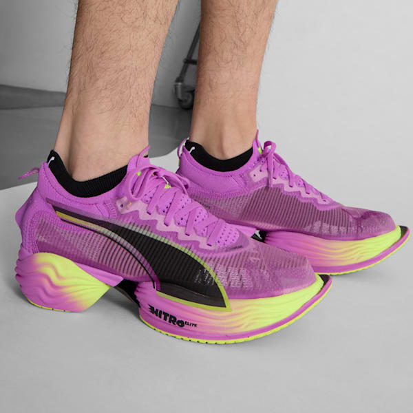 Chaussures de course à pied FAST-R NITRO™ Elite 2 Homme, Pure Magenta-Yellow Alert, extralarge